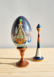 Decoratief ei handbeschilderd
