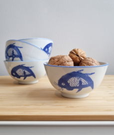 Kommetjes Koi Karper vintage 4 stuks