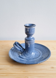 Kandelaar keramiek blauw