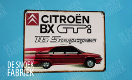 Citroen BX GTI RETRO metalen bordje