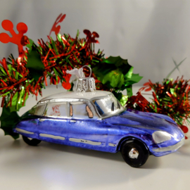 Kerst ornament kerstbal Citroen ID DS blauw
