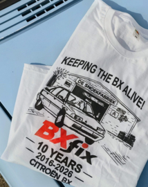 T-shirt Keeping the BX alive! 10 jaar De Snoekfabriek BXfix