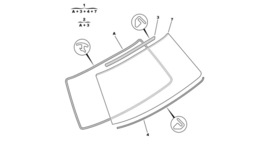 95619450 Citroen BX voorruitrubber origineel NOS