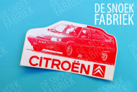 Citroen bx GTI foto sticker rood NOS vintage