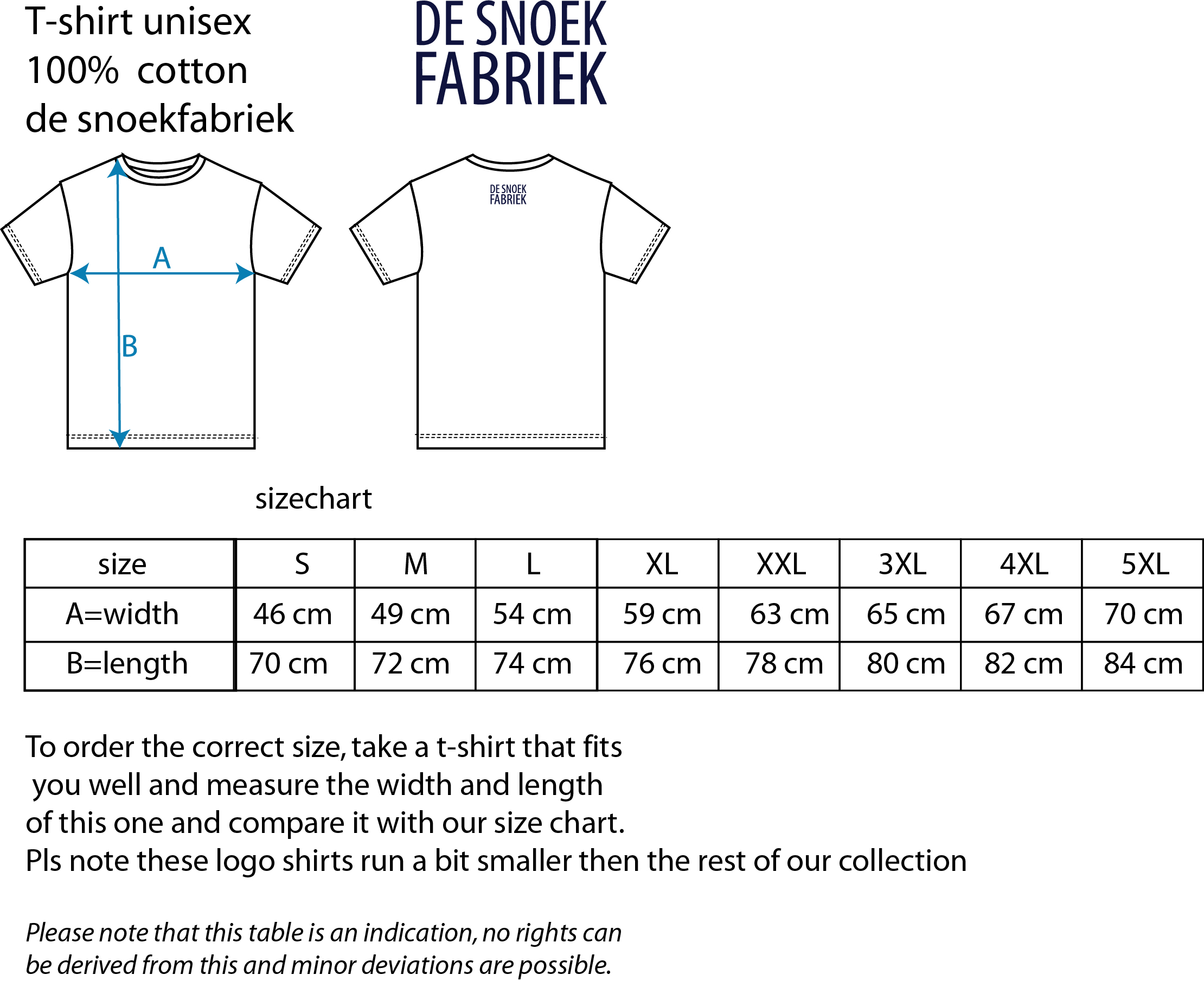 T-shirt "de snoekfabriek versie BX" met PET