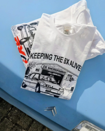 T-shirt Keeping the BX alive! 10 jaar De Snoekfabriek BXfix