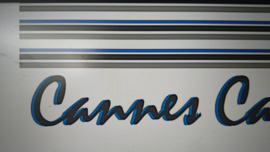 BX CANNES striping  stickerset / grijs blauw