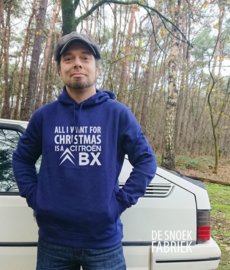 Hoodie "All I want for Christmas is Citroen....." navy