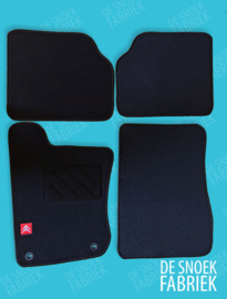 complete set car mats Citroën BX red logo