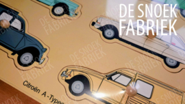 houten puzzel Citroen A-types 2cv eend dyane