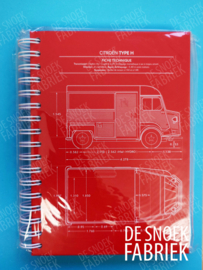 notitieboekje citroen HY A6 rood