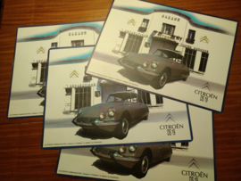 Set van 4 placemats Citroën DS19