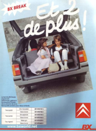 Accessoire bankje bx break