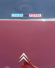 CITROEN préfère TOTAL  binnenzijde ruit / transparant sticker