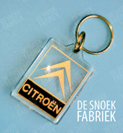 Citroën logo sleutelhanger goud zwart dealer