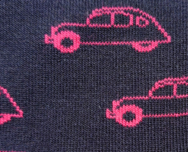 Citroen 2CV sokken blauw roze 35 tm 41