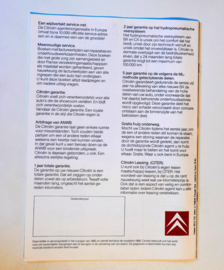 CITROEN BX dealer brochure 1985 (1986 ) nederlands