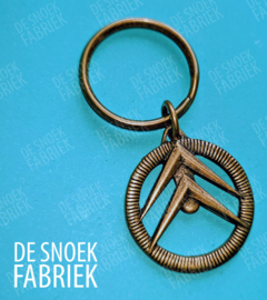 Citroën logo sleutelhanger goud chevrons