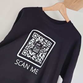 sweater QR code De Snoekfabriek