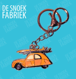 Citroën 2cv surf sleutelhanger geel