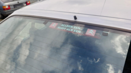 ALLEEN EEN ...  RIJDT ALS EEN ... sticker
