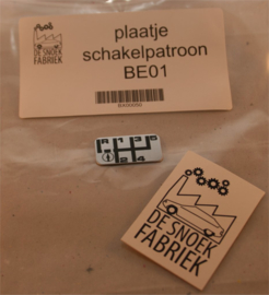 Plaatje schakelpatroon BE01 (achteruit naast de 1)