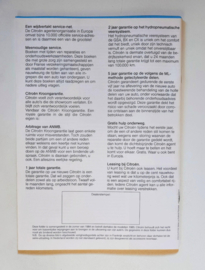 CITROEN CX dealer brochure 1984 (1985 ) nederlands