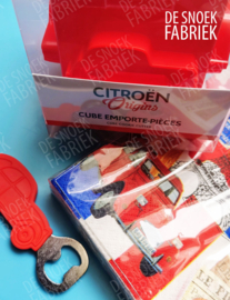 kadopakket Citroën koekvorm, servetten en flessenopener