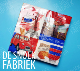 servetten Citroen 2cv eend Frankrijk