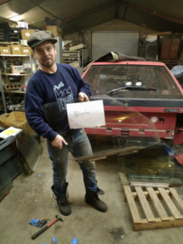 Citroen BX portier ruit voor rechts blank glas bestuurdersraam (gebruikt)