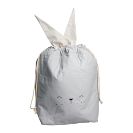 Fabelab | Opbergzak speelgoed Bunny Ice Grey (40 x 60 cm)