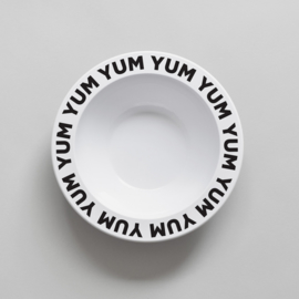 Buddy and Bear melamine kom Yum Yum (zwart)