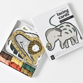 Wee Gallery | Rijgkaarten / Lacing Cards - Jungle Animals