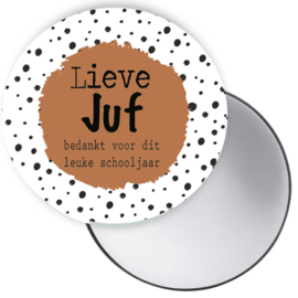 Esva Design | Spiegeltje Lieve Juf (cognac)