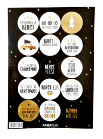 Stickervel Kerst (15 stickers)
