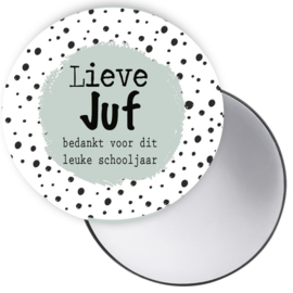 Esva Design | Spiegeltje Lieve Juf (groen)