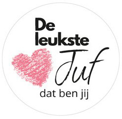 Sticker De Leukste Juf Dat ben Jij