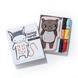 Wee Gallery | Rijgkaarten / Lacing Cards - Baby Animals