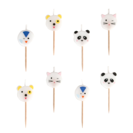 My Little Day Kaarsjes Mini Animals (8 stuks)