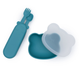 We Might Be Tiny | Feedie Fork & Spoon (Petrol)