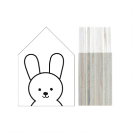 Dots Lifestyle - Houten huisje Bunny (wit)