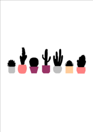 Ingrid Petrie Design - Cactus row print (A4)