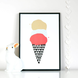 Ingrid Petrie Design - Ice Cream print (A4)