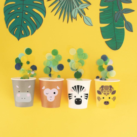 My Little Day | Papieren Bekers Mini Safari (8 stuks)