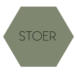 Label-R Kids | Hexagon Tekst Stoer (olijfgroen)