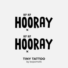 BoPoMoFo | Water print tattoo Hooray