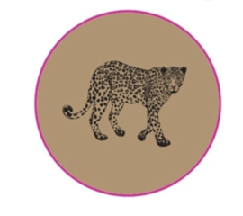 Sticker Leopard Kraft