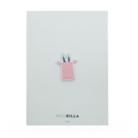 Miss Rilla | Pin Konijn in Hoed