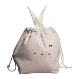 Fabelab | Stevige opbergzak Bunny Mauve (22 x 28 cm)