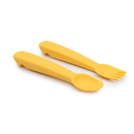 We Might Be Tiny | Feedie Fork & Spoon (geel)